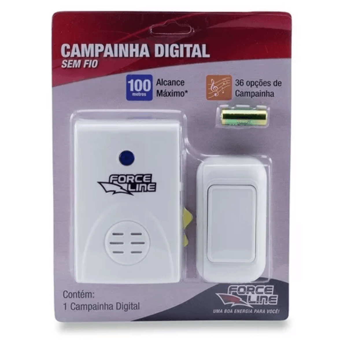 Campainha Sem fio Digital 36 toques - Forceline - Imagem 4