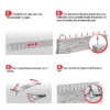 Kit Concertina Perimetral Clipada Galvanizada 45cm E 5 Metros - Calhaforte - Image 6