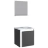 Conjunto Gabinete E Espelho Para Banheiro Ônix Preto - Cozimax - Image 6