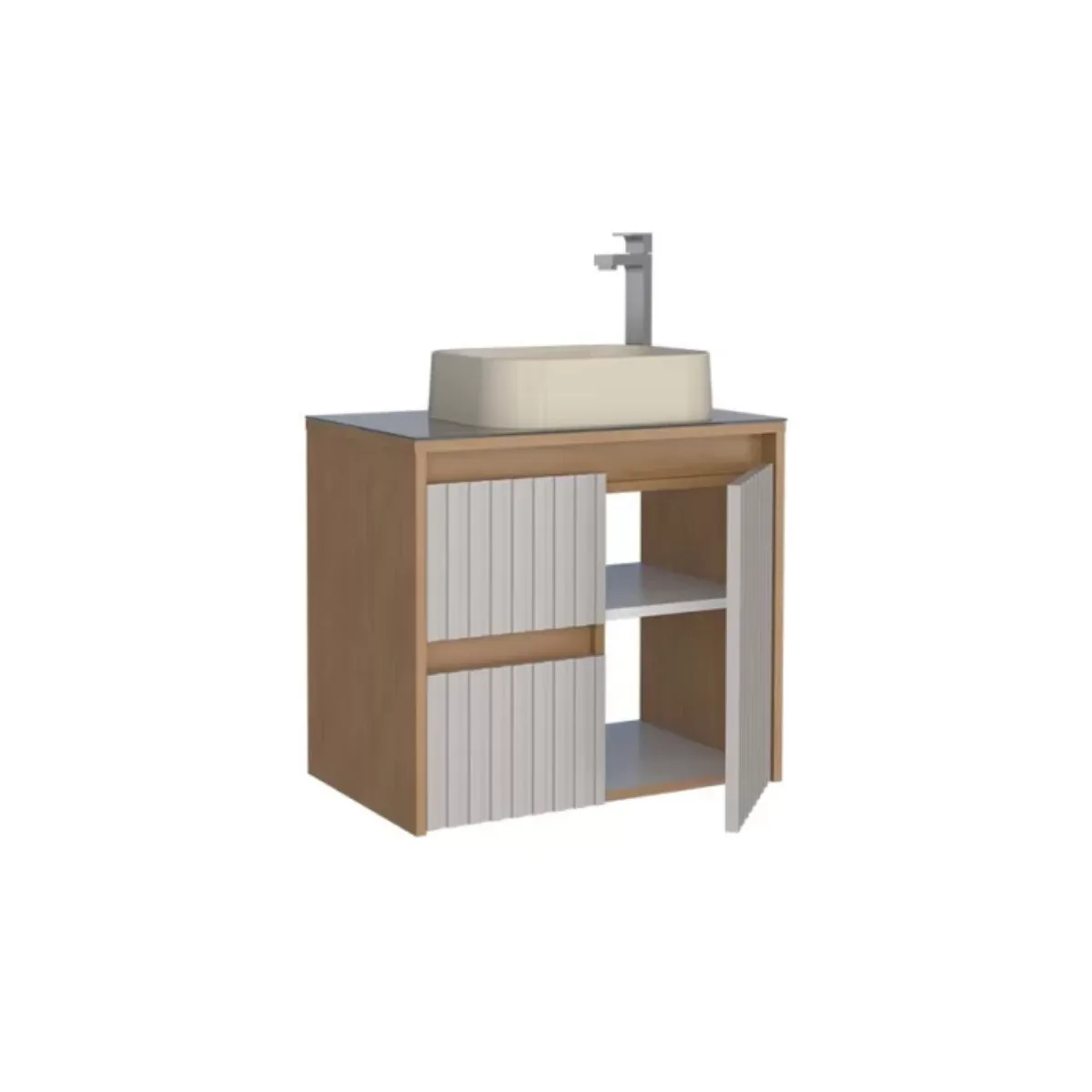 Gabinete Para Banheiro Kyoto Sem Cuba - Cozimax - Imagem 7