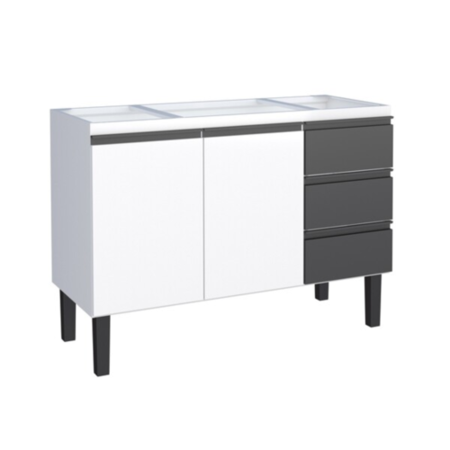 Gabinete Cozinha Netuno 1.20mts Aço Cinza - Cozimax - Image 3