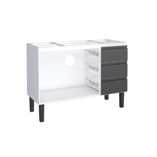 Gabinete Cozinha Netuno 1.20mts Aço Cinza - Cozimax - Image 4