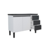 Gabinete Cozinha Netuno 1.20mts Aço Cinza - Cozimax - Image 5