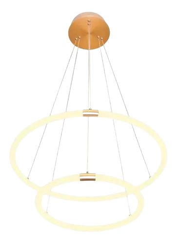 Pendente Circolo French Gold/Branco 60CM 43,20W 3000K - Bella - Image 5