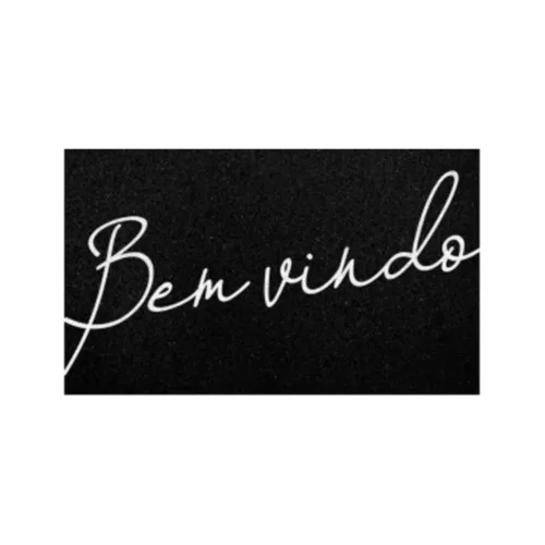 CAPACHO VINIL LIGHT 40X60CM BEM VINDO PRETO