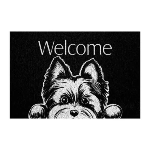 CAPACHO VINIL PET DOG 40X60CM WELCOME YORKSHIRE