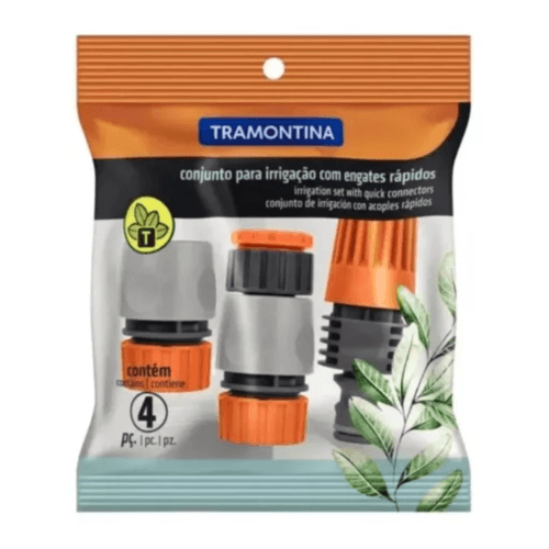Conjunto com Engates Rápidos e Esguicho 4 Peças - Tramontina - Image 2