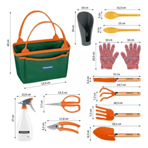 Conjunto Para Jardinagem Com Bolsa 13 Peças - Tramontina - Image 5