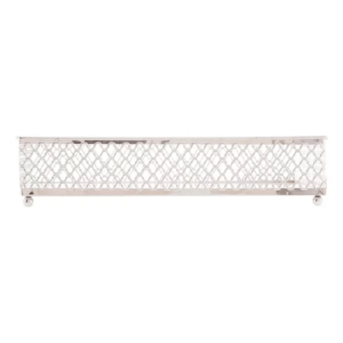 Bandeja de Metal com Espelho Barcelona Prateada 21cm x 13cm x 5cm - Lyor - Image 3