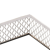 Bandeja de Metal com Espelho Barcelona Prateada 21cm x 13cm x 5cm - Lyor - Image 4