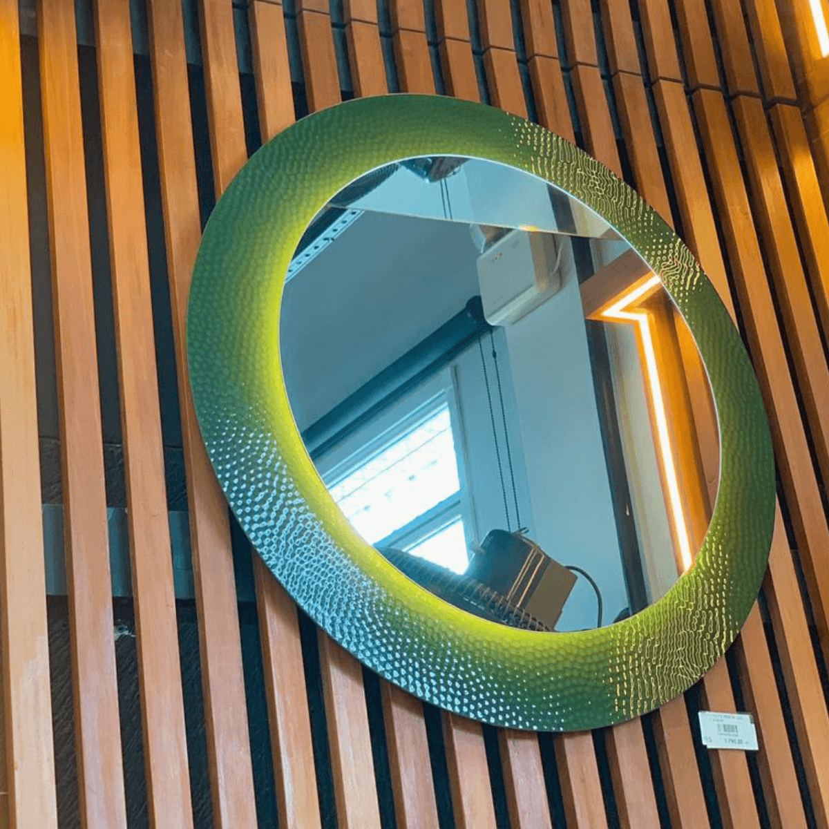 Espelho Fe Prata Led 80cm Verde - Fuzimoto - Imagem 2