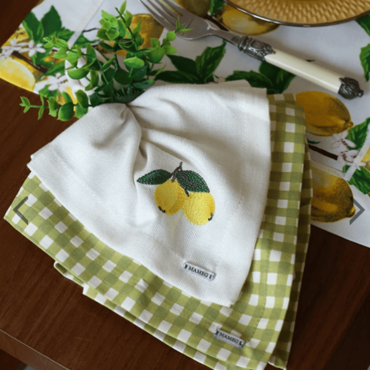 Guardanapo De Linhão Off Siciliano 40x40cm - Mameg - Imagem 2