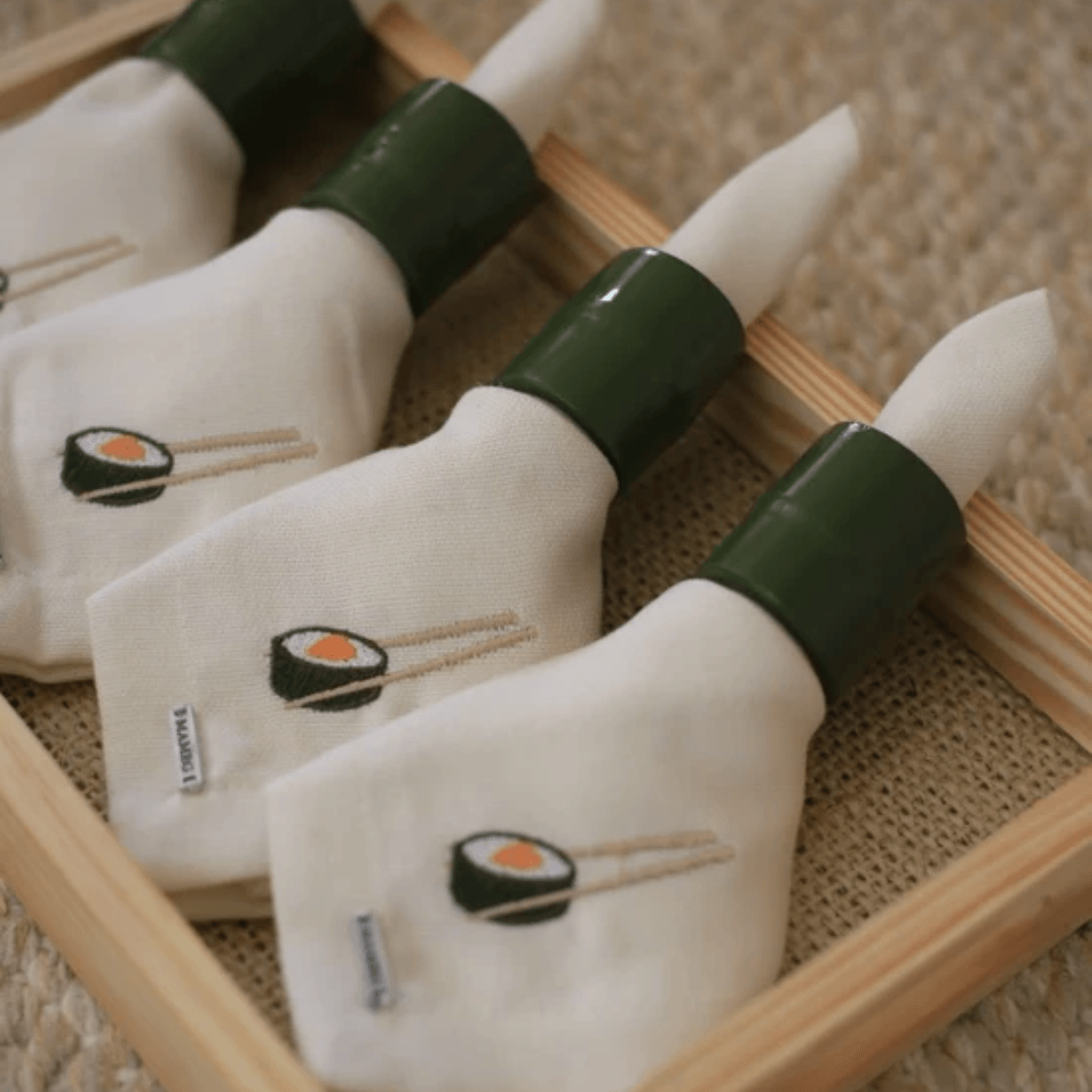 Guardanapo Linhão Off White Sushi - Mameg - Imagem 4
