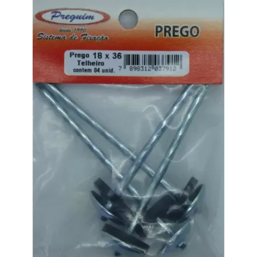 Prego Telheiro 18x36 C/ 04 Unidades - Preguim - Image 3
