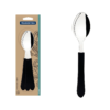 Conjunto 3 Peças Colher Mesa Inox Leme Preta - Tramontina - Image 2