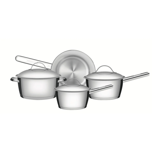 Conjunto 4 Peças Panelas Aço inox Allegra - Tramontina