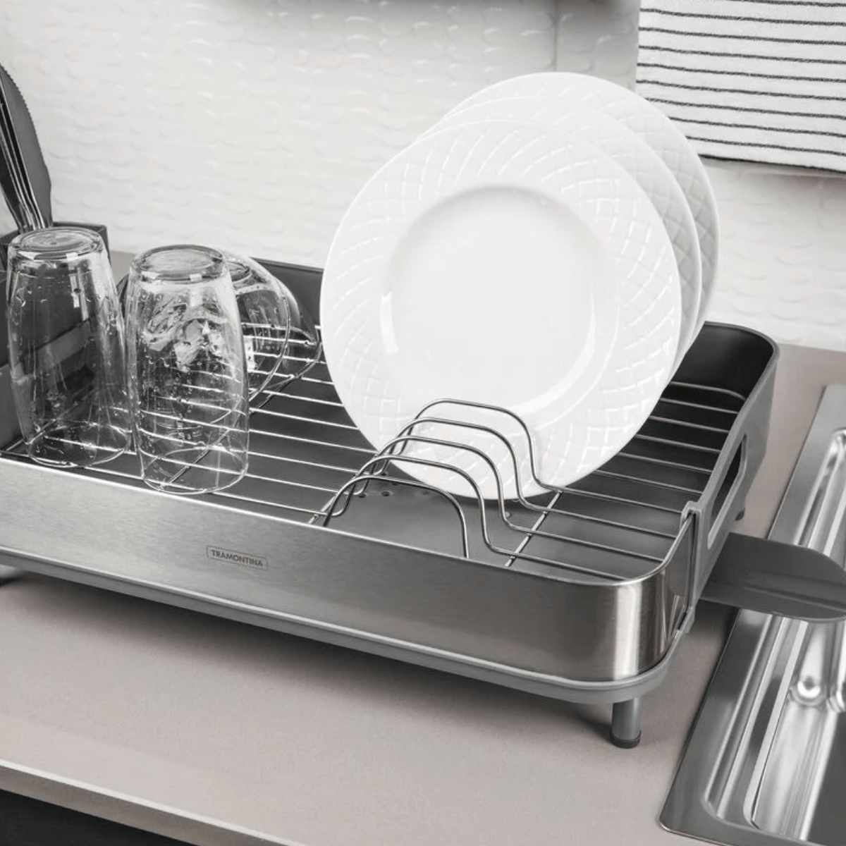 Escorredor Louça Aço/Polpropileno - Tramontina - Imagem 5
