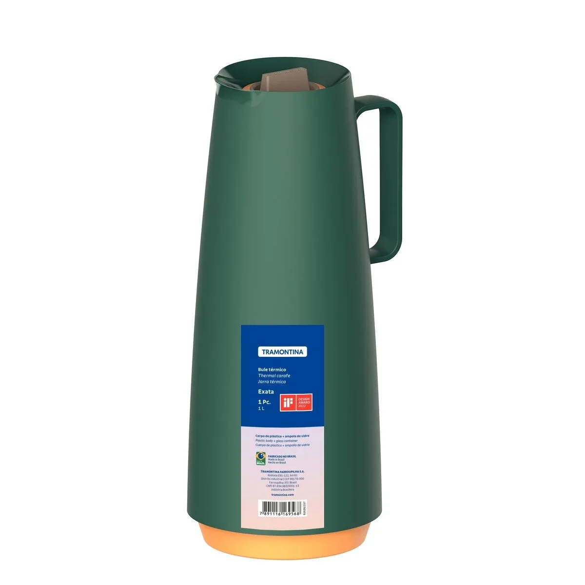 Garrafa Termica 1L Verde Exata - Tramontina - Imagem 6