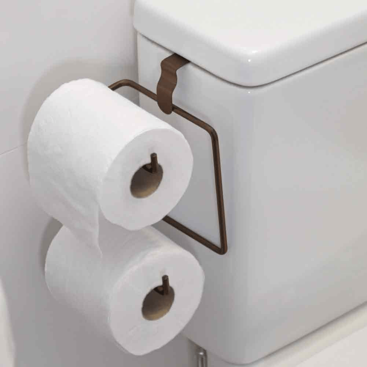 Suporte Papel Higienico Duplo P/ Caixa Acoplada Corten - Arthi - Imagem 2