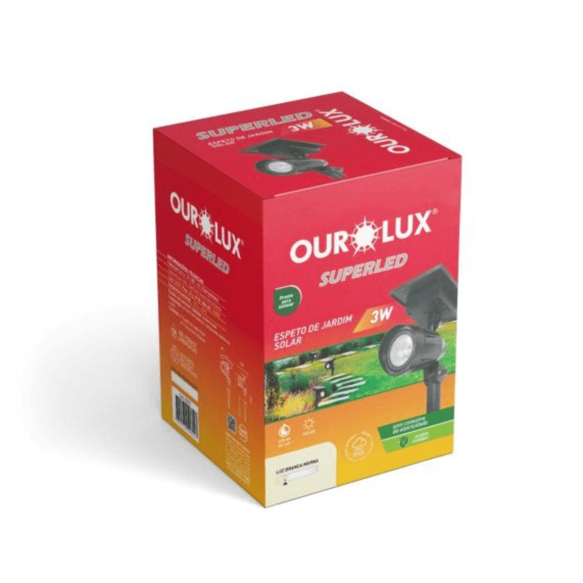 Espeto Solar 3W 50 Lumens 3000K -Ourolux - Imagem 3