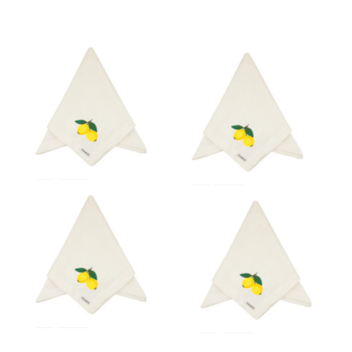 KIT COM 4 PEÇAS GUARDANAPO DE LINHA OFF SICILIANO 40X40CM - Image 2