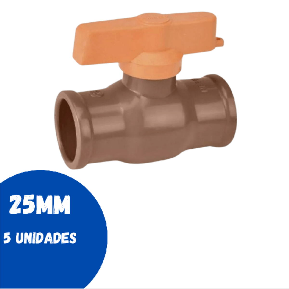 KIT 5 REGISTRO ESFERA MONOBLOCO SOLD 25MM - Imagem 3