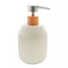 Porta Sabonete liquido Ceramica Granilite Lines Branco - Lyor - Image 2