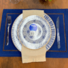 KIT 4 LUGAR AMERICANO DE POLIÉSTER E LINHO LÉVIS AZUL 45CM X 30CM - LYOR - Image 7