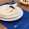 KIT 4 LUGAR AMERICANO DE POLIÉSTER E LINHO LÉVIS AZUL 45CM X 30CM - LYOR - Image 11