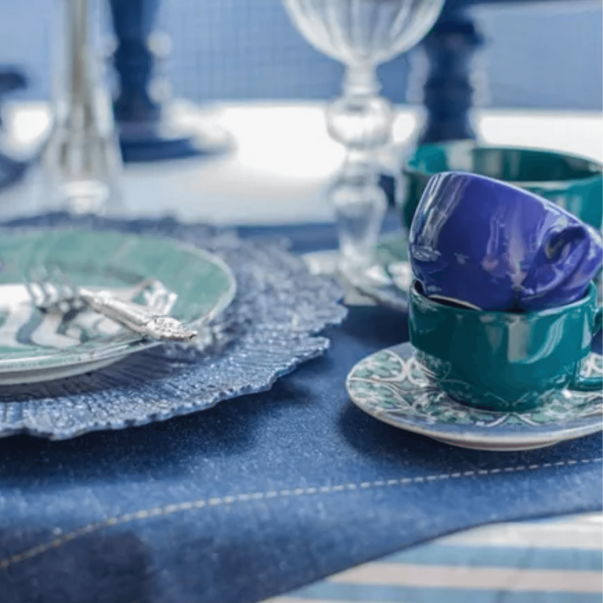 Xicara de Chá Verde Petroleo Com Piris Acqua Fish - Alleanza - Imagem 3