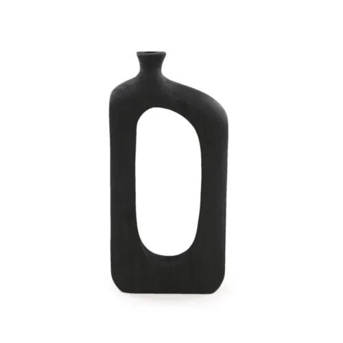 Decorativo Escultura Madeira Preto 30CM - Cromus