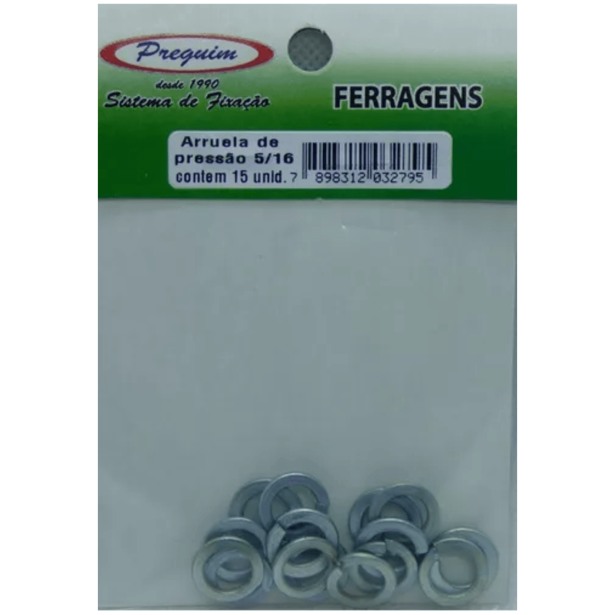 Arruela Lisa Zincada 5/32 Com 25 Unidades - Preguim - Imagem 3
