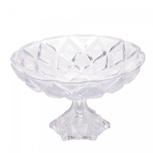 Centro de Mesa de Cristal Deli Diamond 32,5cm x 19,5cm - Lyor