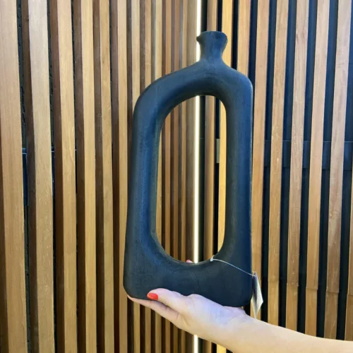 Decorativo Escultura Madeira Preto - Cromus - Image 2
