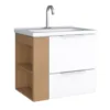 Toucador 60CM Nicho Direito Branco/Jequitiba Cosmo - Cozimax