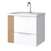 Toucador 60CM Nicho Direito Branco/Jequitiba Cosmo - Cozimax - Image 3
