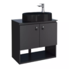 TOUCADOR 60CM ACO BARU PRETO - COZIMAX