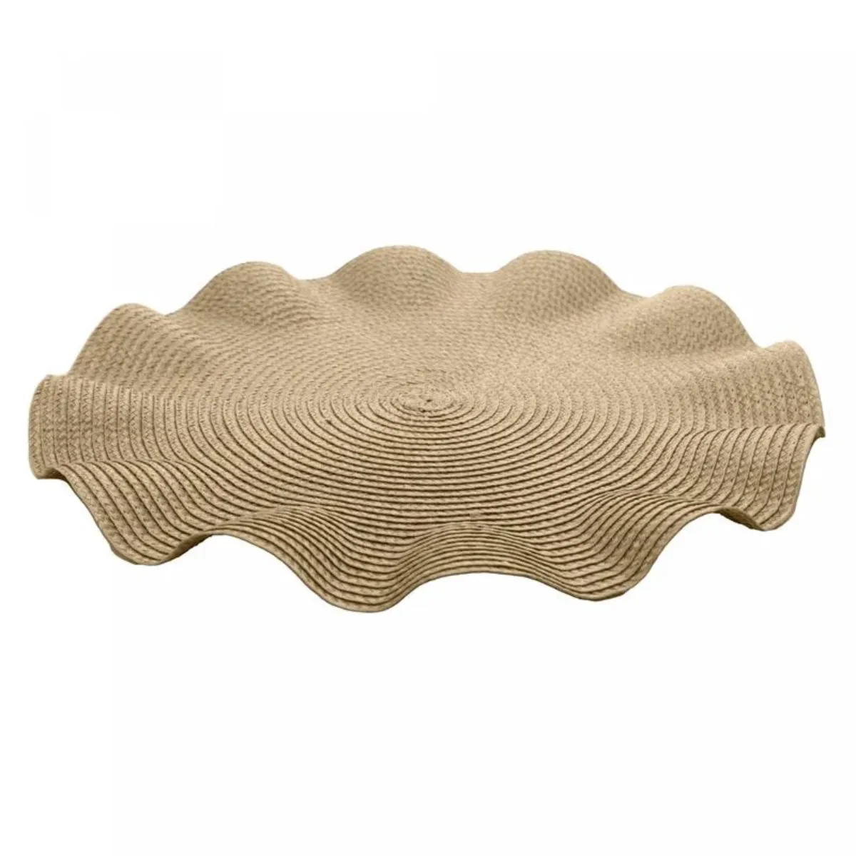Lugar Americano de Poliéster Babado Dourado 38cm - Wolff - Imagem 2