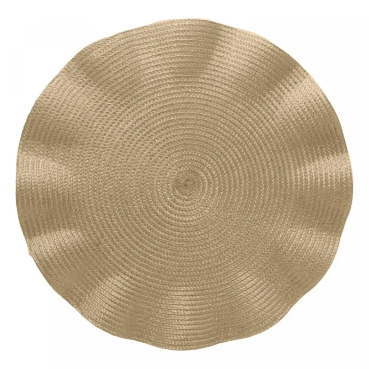 Lugar Americano de Poliéster Babado Dourado 38cm - Wolff - Imagem 5