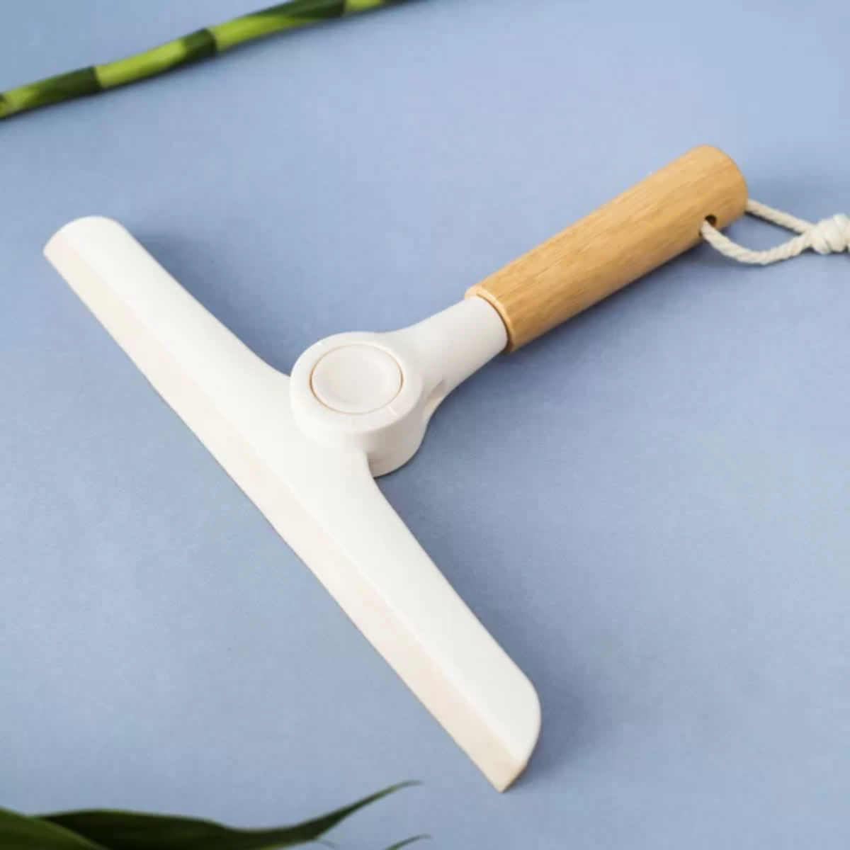 Rodinho De Pia Dobrável Com Cabo Bambu Off White - Oikos - Imagem 2