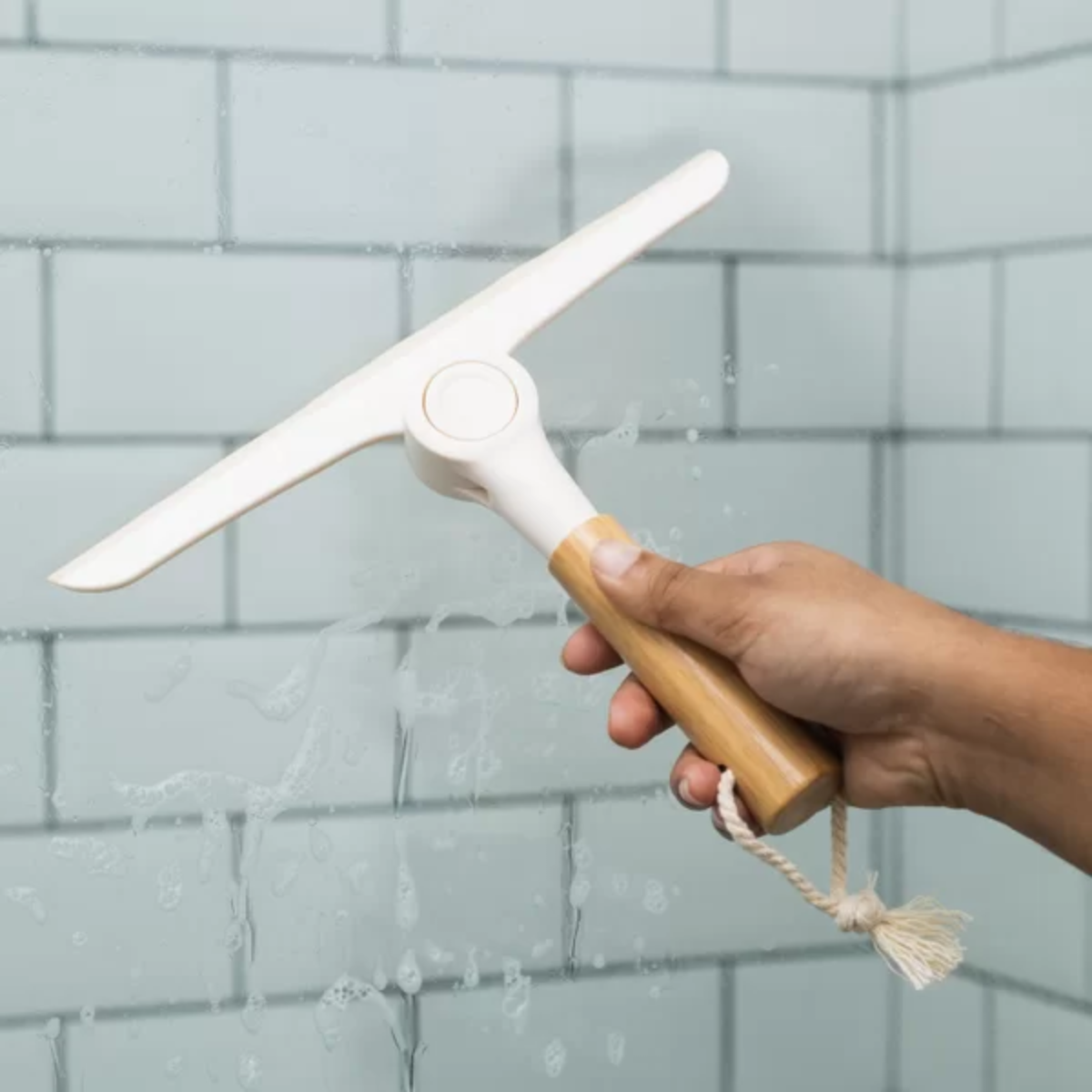 Rodinho De Pia Dobrável Com Cabo Bambu Off White - Oikos - Imagem 6