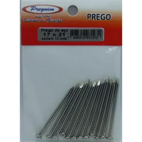 PREGO AÇO 17X21 C/ 12 Unidades - Preguim
