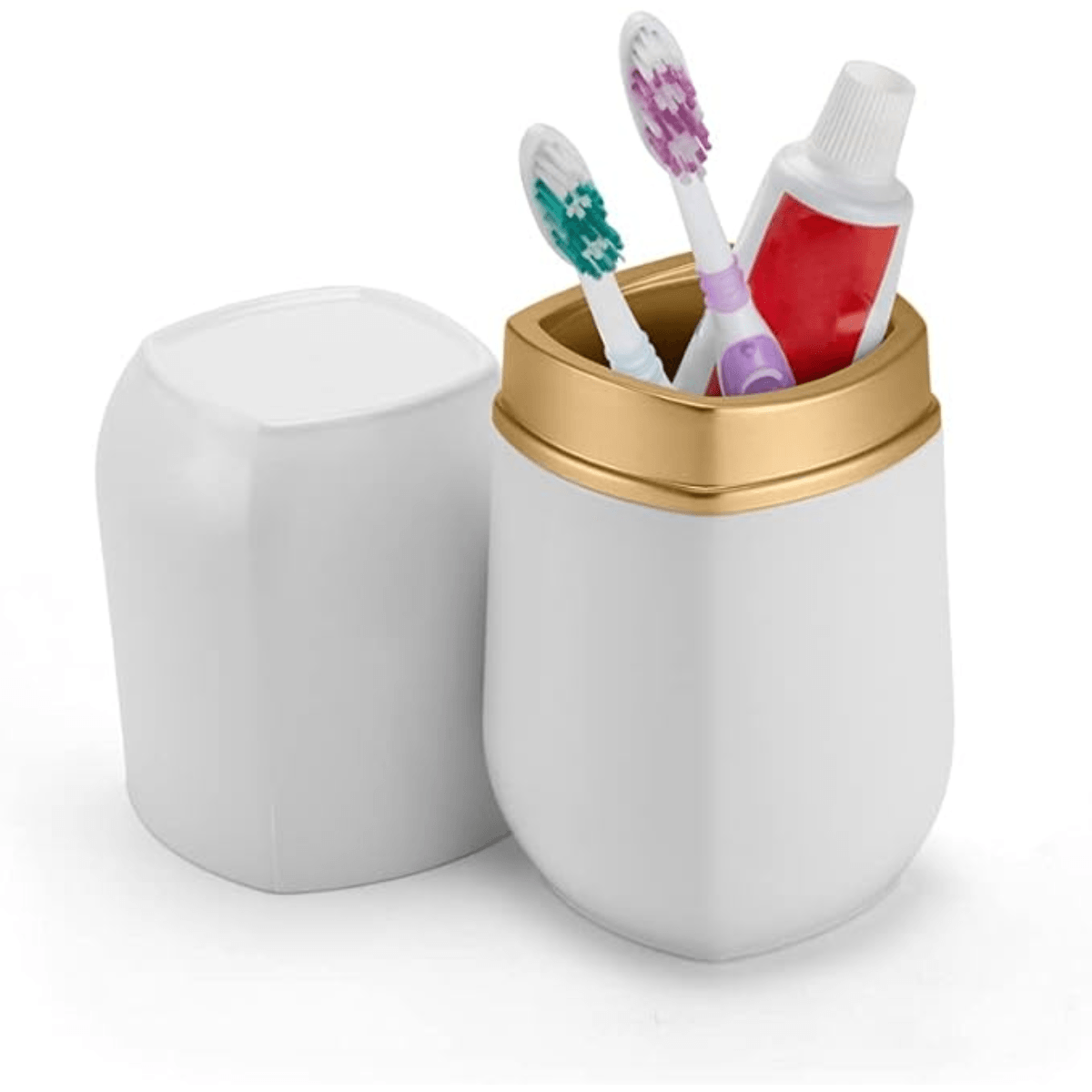 Porta Escova E Pasta Com Tampa - Arthi - Imagem 2