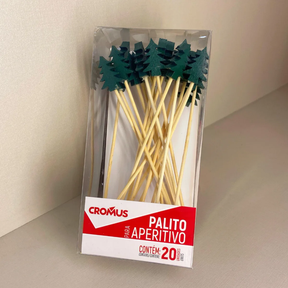 #17 Palito Para Aperitivo Pinheiro Com 20 un - Cromus