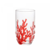 Conjunto 6 Copos Altos de Acrílico Coral Vermelho 650ml - Wolff