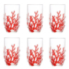 Conjunto 6 Copos Altos de Acrílico Coral Vermelho 650ml - Wolff - Image 2