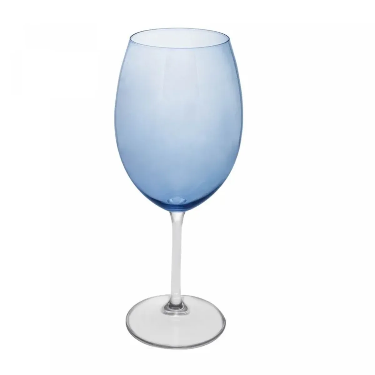 Conjunto 6 Taças de Vinho de Cristal Ecológico Banquet Azul 580ml - Wolff