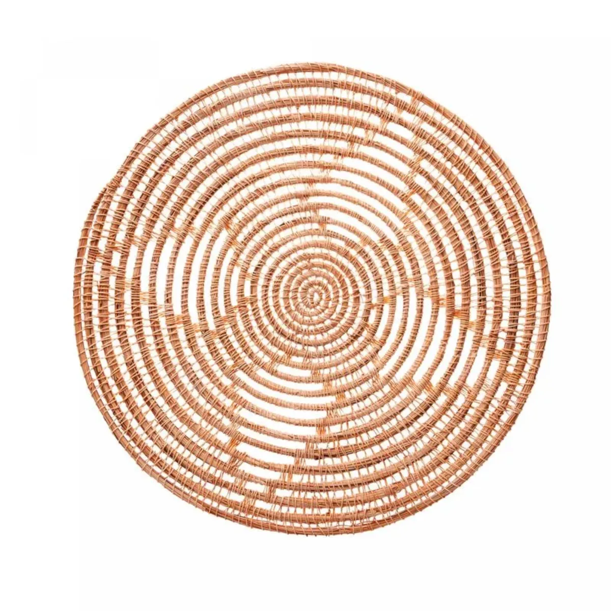 Lugar Americano De Fibra Natural Decorada Palm 35cm - Lyor