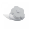 Coletor de Cabelos para Máquina de Lavar em Plástico e Poliéster Flor Cinza 16cm x 9,5cm - Lyor