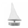 Coletor de Cabelos para Máquina de Lavar em Plástico e Poliéster Flor Cinza 16cm x 9,5cm - Lyor - Image 3